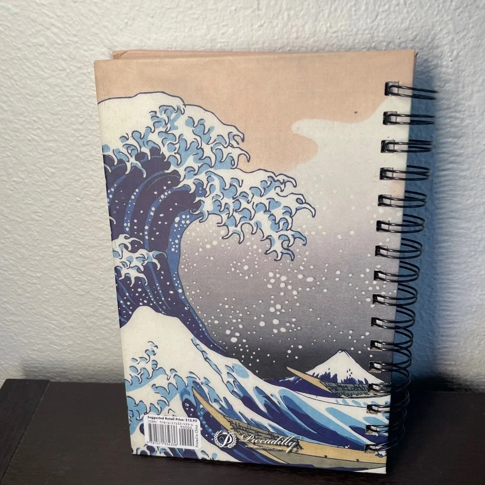 The Great Wave Off Kanagawa Wire Bound Journal Lined Paper Notebook - Piccadilly